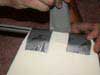 taping foam to core