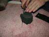 cylinder for thrusting spike